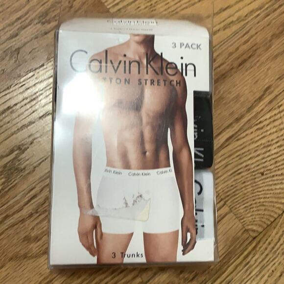 CALVIN KLEIN COTTON STRETCH NWT TRUNKS UNDERWEAR SIZE XL - Picture 1 of 4
